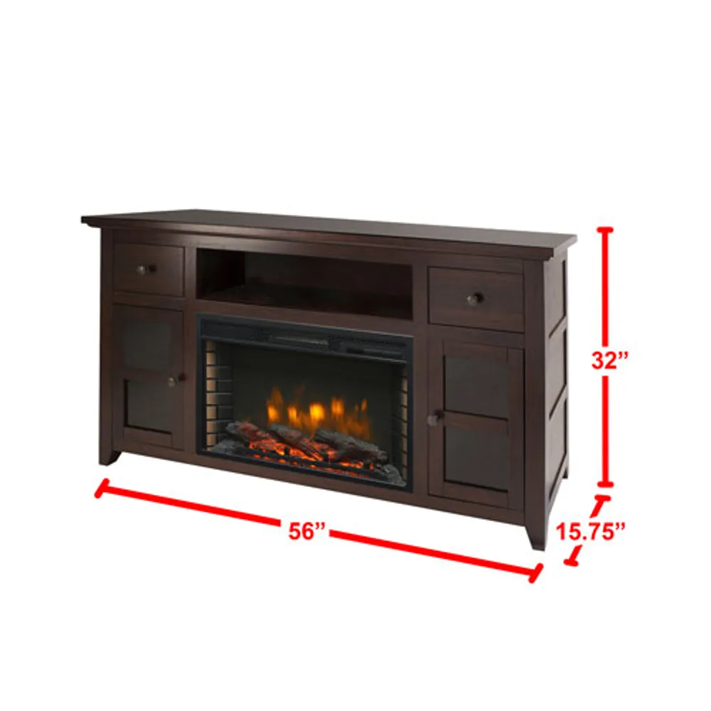 Muskoka Winchester 60" Fireplace TV Stand - Dark Walnut