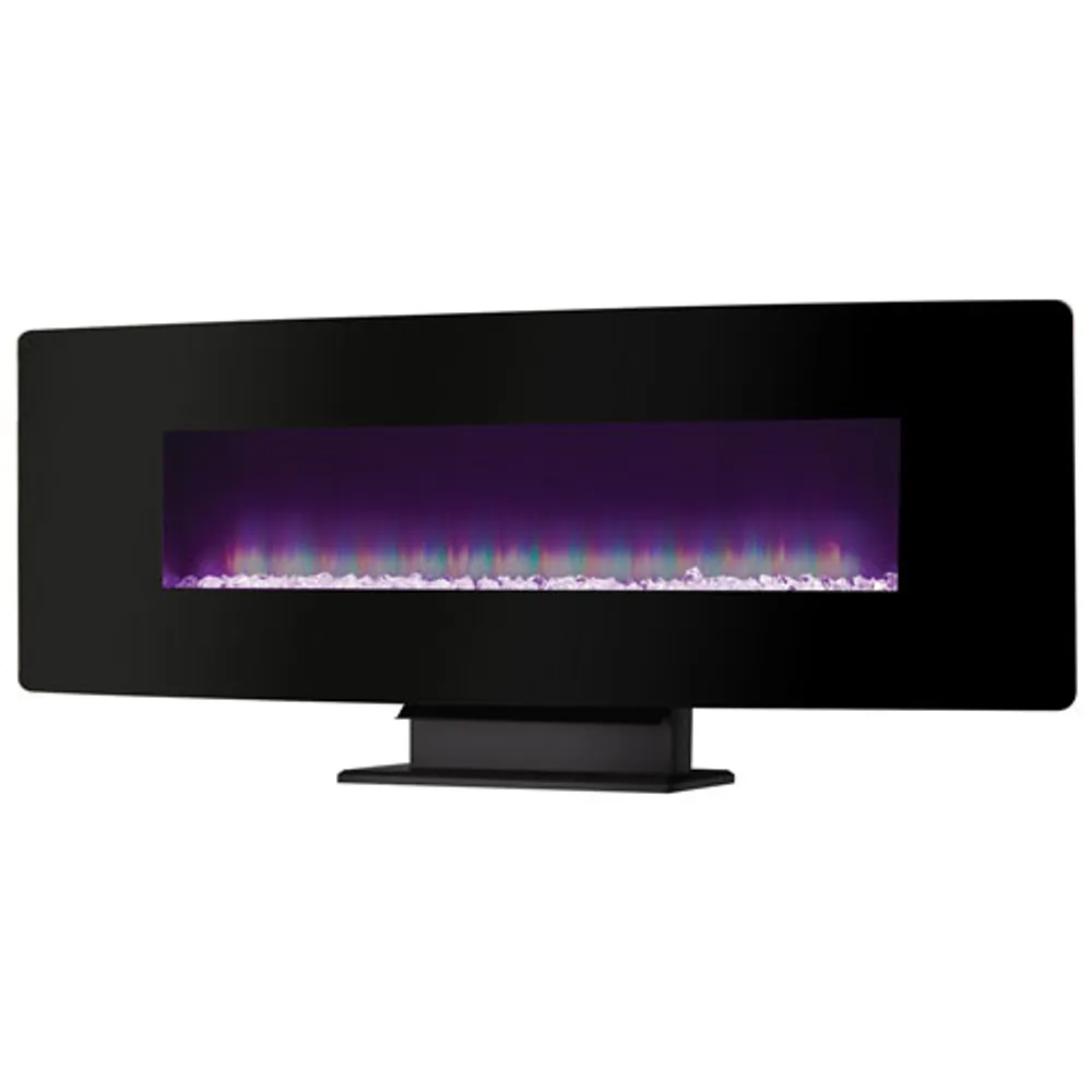 Muskoka 48" Curved Electric Wall-Mounted Fireplace - 4777 BTU - Black