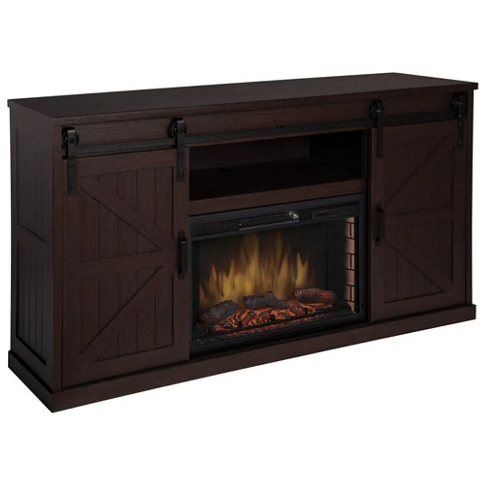 Muskoka Columbia 60" Fireplace TV Stand - Aged Espresso