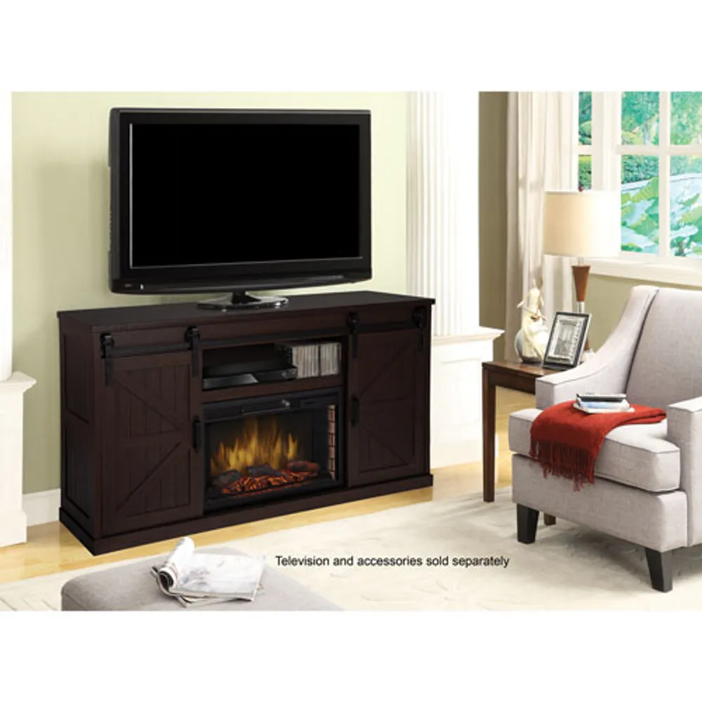 Muskoka Columbia 60" Fireplace TV Stand - Aged Espresso