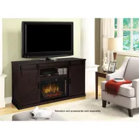 Muskoka Columbia 60" Fireplace TV Stand - Aged Espresso