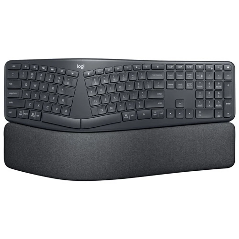 Logitech ERGO K860 Bluetooth Ergonomic Keyboard with Integrated Palm-rest