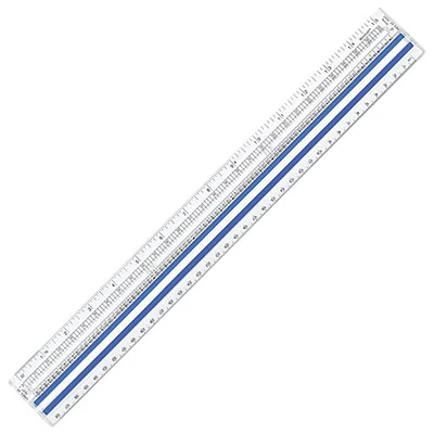 Westcott 15" Acrylic Magnifying Computer Printout Rulers - Clear