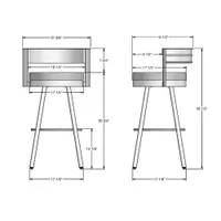 Eller Modern Bar Height Barstool