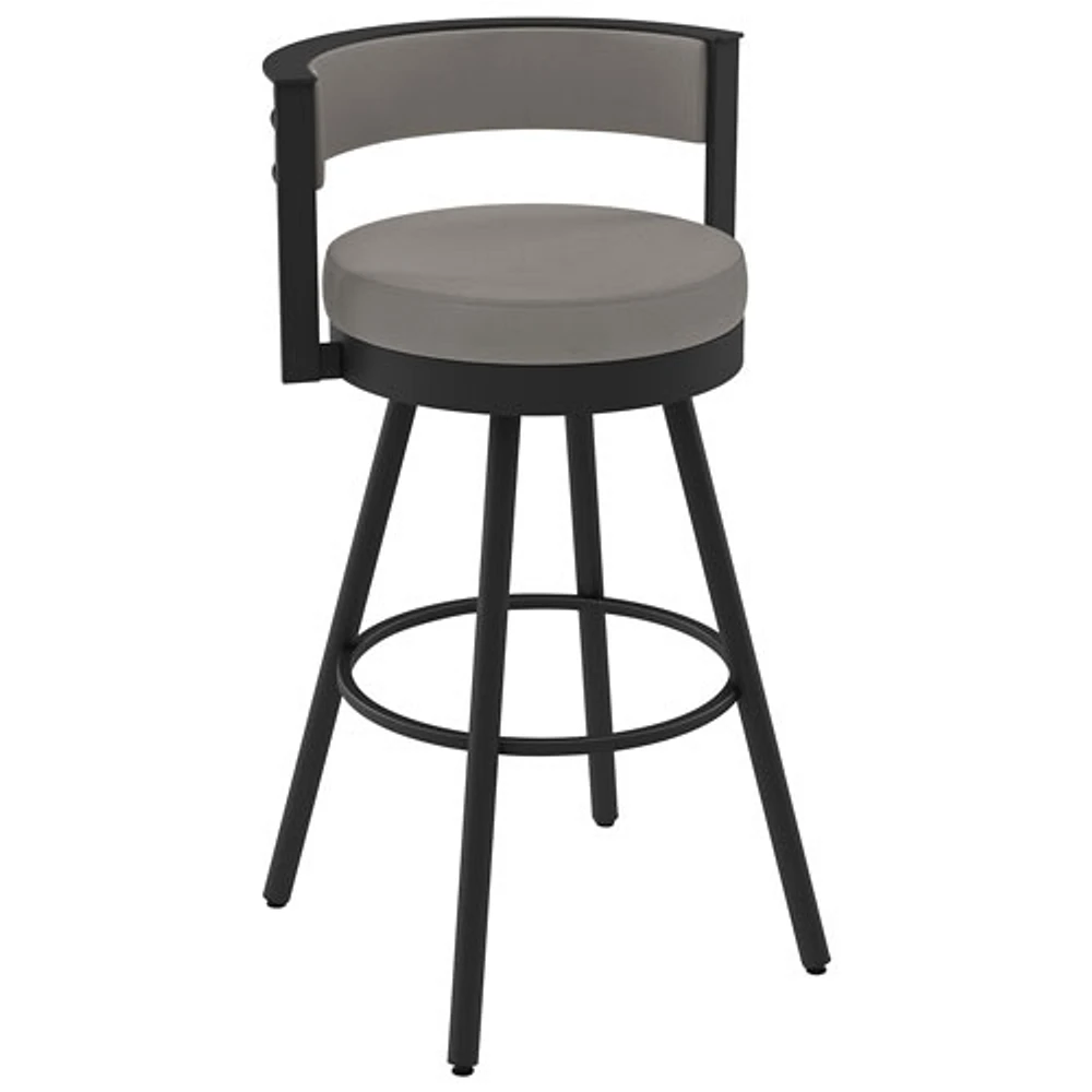Tabouret de bar moderne à hauteur de bar Eller - Gris taupe/Noir
