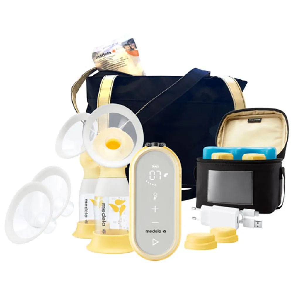 Medela Electric Milk Pump Freestyle Flex, for More Milk in less Time, Ultra  Light, Includes 4x (Breast Shield, Bottles), 1 x Cooling and Carry Bag