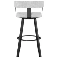 Parker Contemporary Counter Height Barstool - Soft Grey White/Black