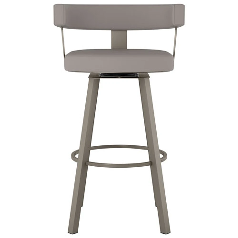 Parker Contemporary Bar Height Barstool - Taupe Grey/Grey