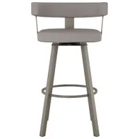 Parker Contemporary Bar Height Barstool - Taupe Grey/Grey