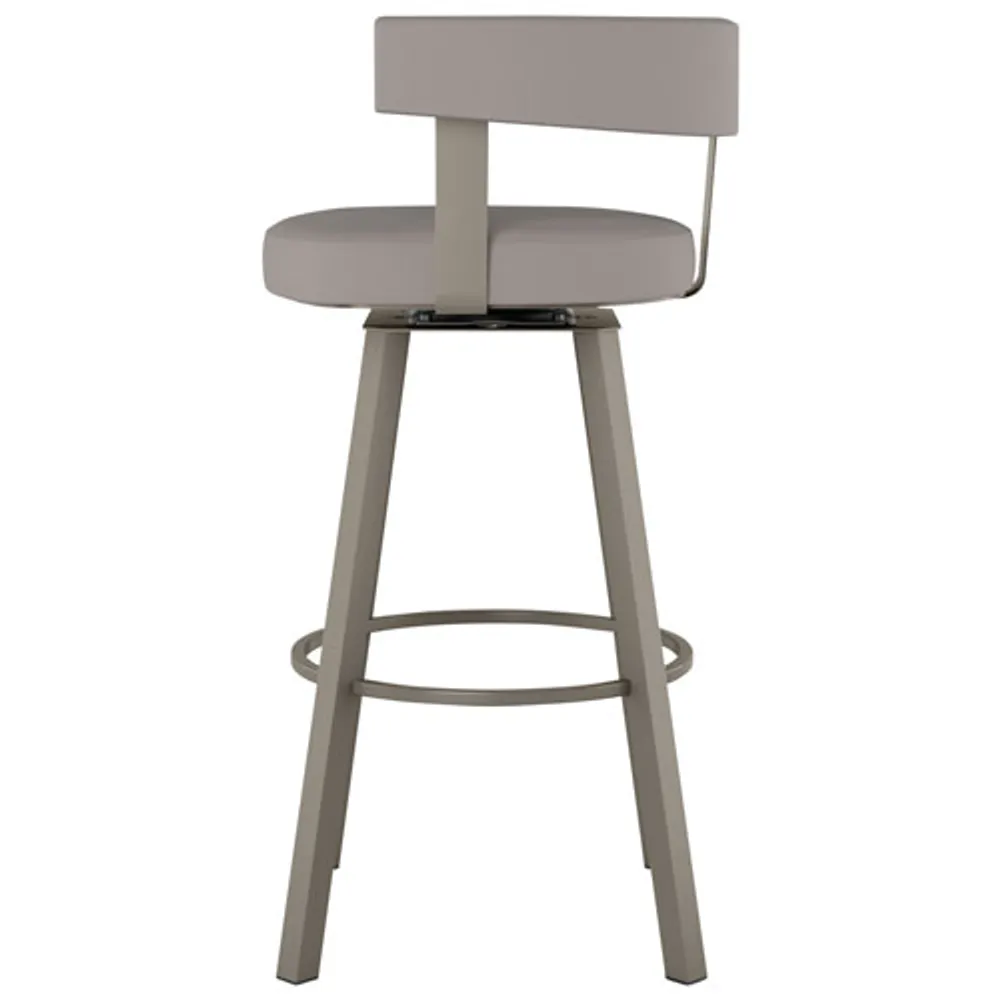 Parker Contemporary Bar Height Barstool - Taupe Grey/Grey
