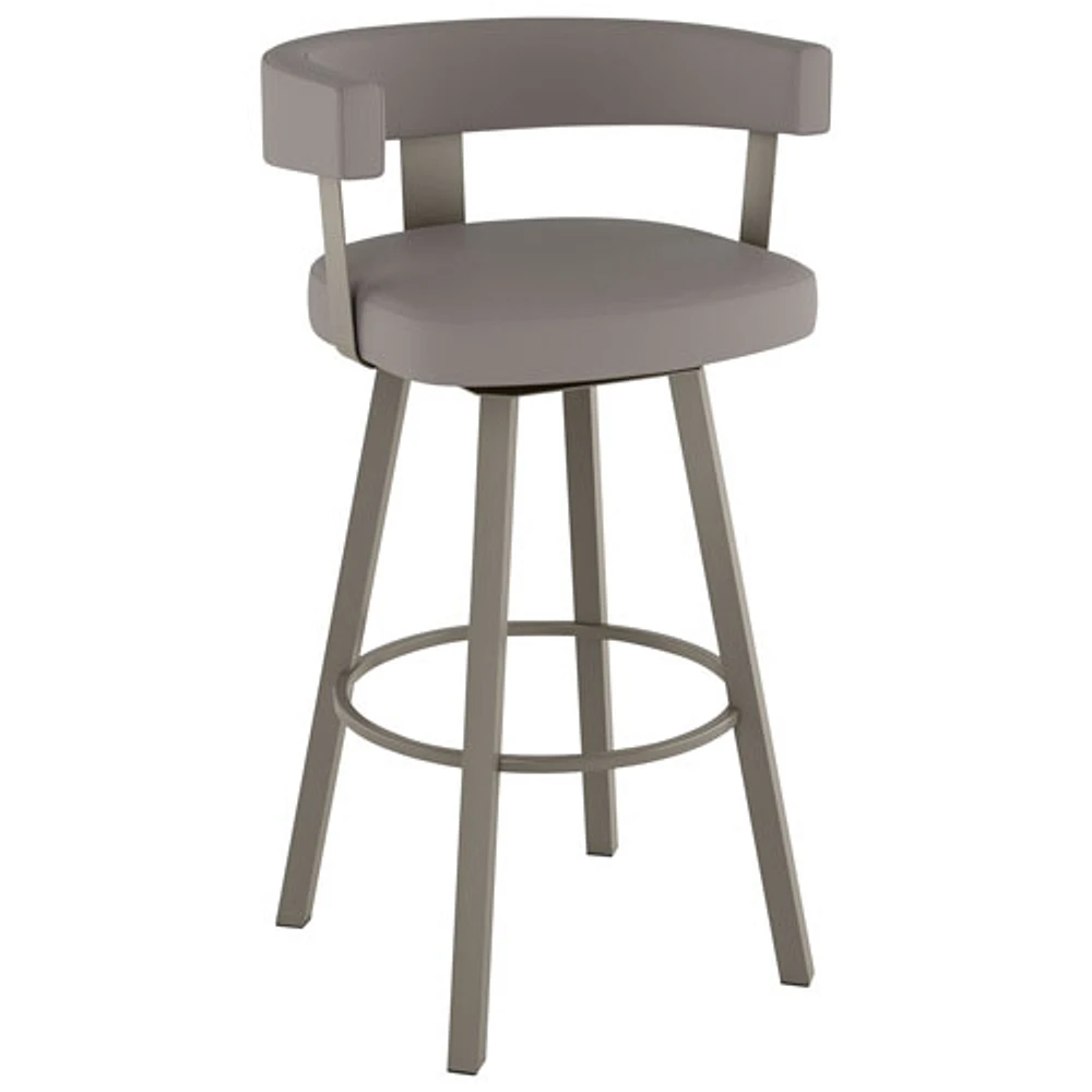 Parker Contemporary Bar Height Barstool - Taupe Grey/Grey