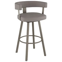 Parker Contemporary Bar Height Barstool - Taupe Grey/Grey