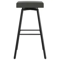 Robin Contemporary Bar Height Barstool - Grey/Black