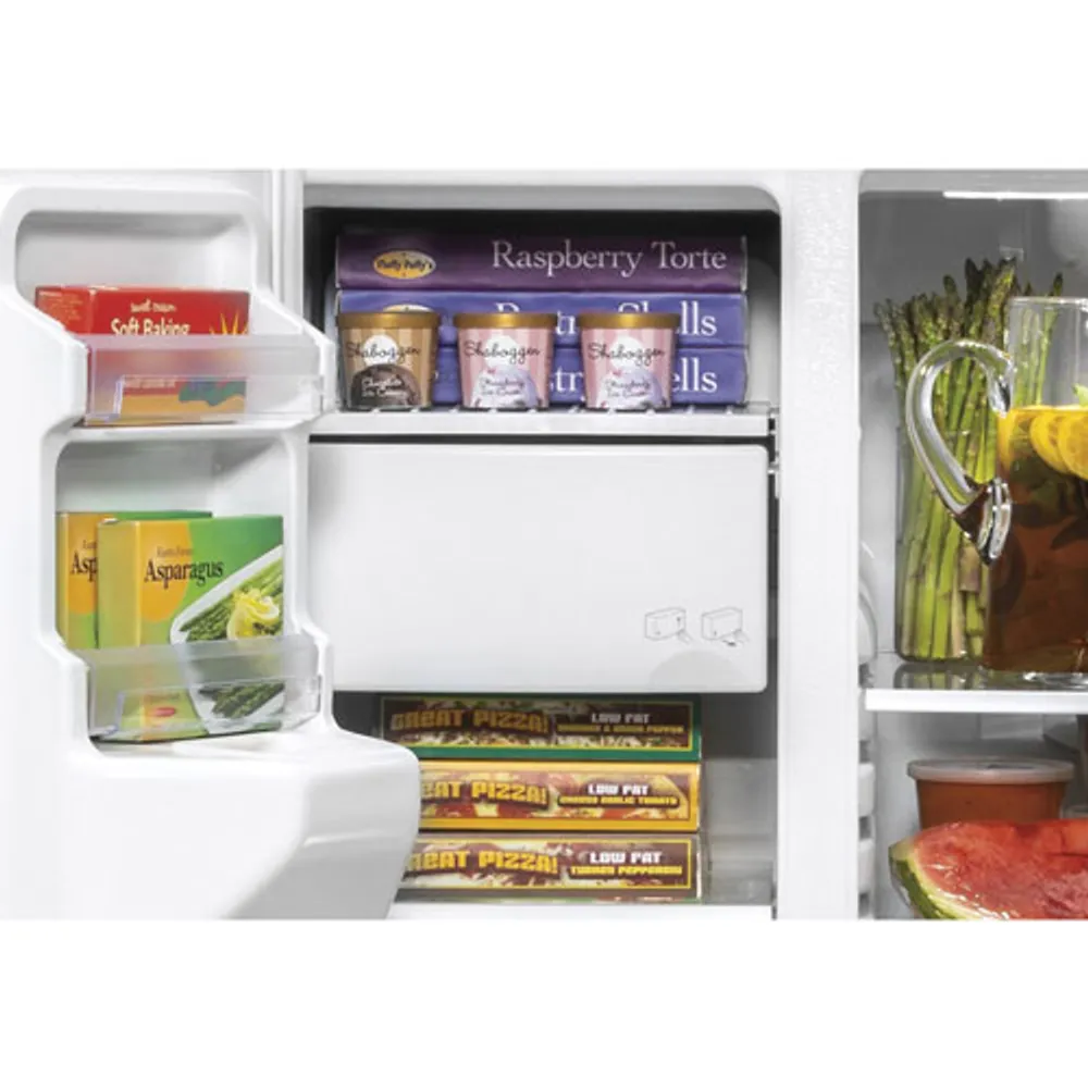 GE 36" 21.8 Cu. Ft. Side-By-Side Refrigerator with Water & Ice Dispenser (GZS22IMNES) - Slate