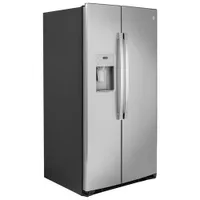 GE 36" 25.1 Cu. Ft. Side-By-Side Refrigerator with Water & Ice Dispenser (GSS25IYNFS) - Stainless