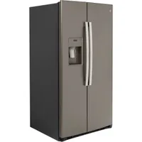 GE 36" 25.1 Cu. Ft. Side-By-Side Refrigerator with Water & Ice Dispenser (GSS25IMNES) - Slate