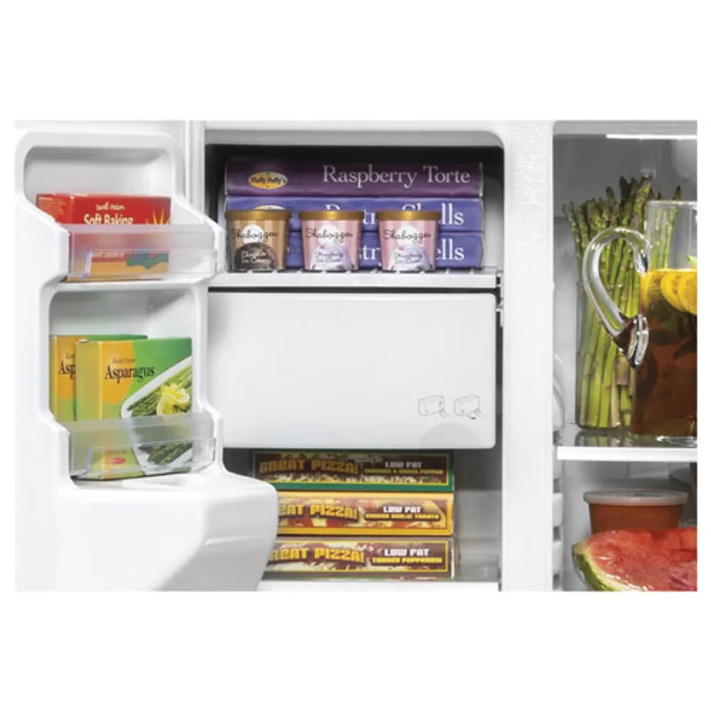 GE 36" 25.1 Cu. Ft. Side-By-Side Refrigerator with Water & Ice Dispenser (GSS25IMNES) - Slate