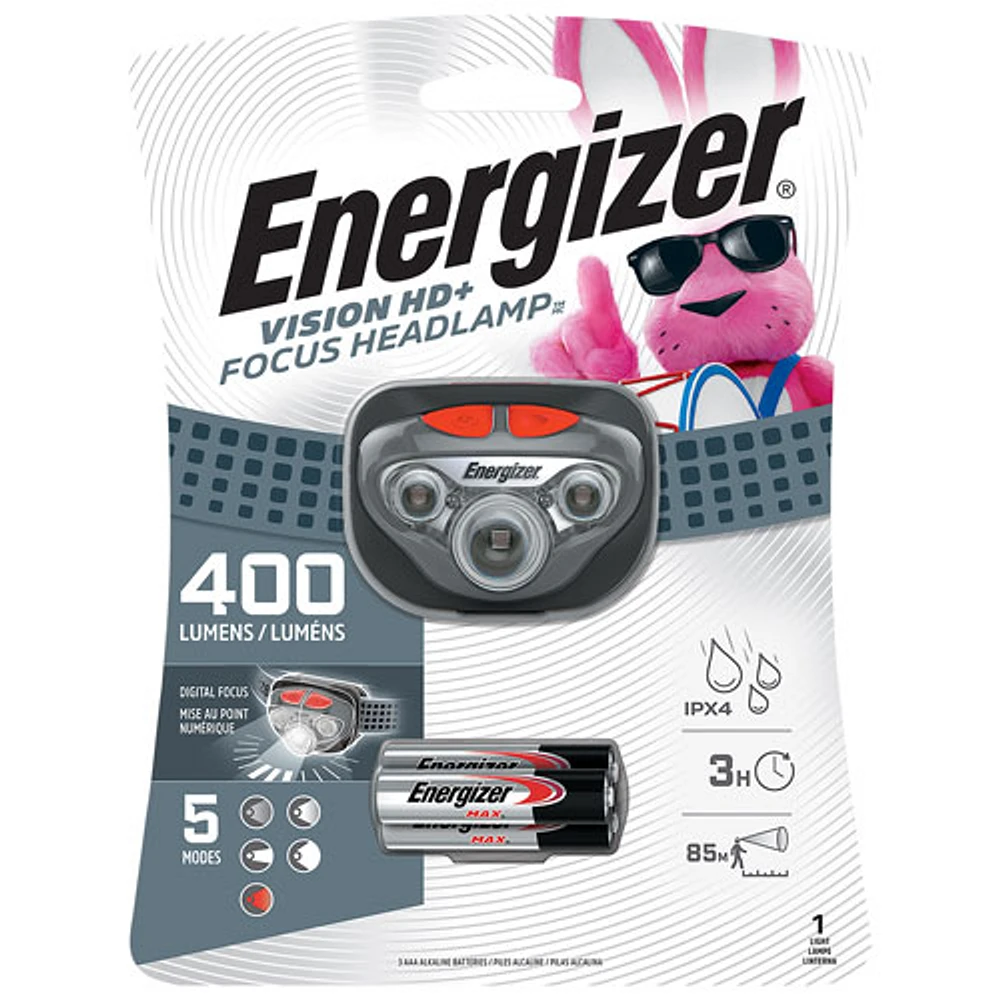 Energizer 400 Lumen Vision HD+ Focus Headlamp (HDD32E)