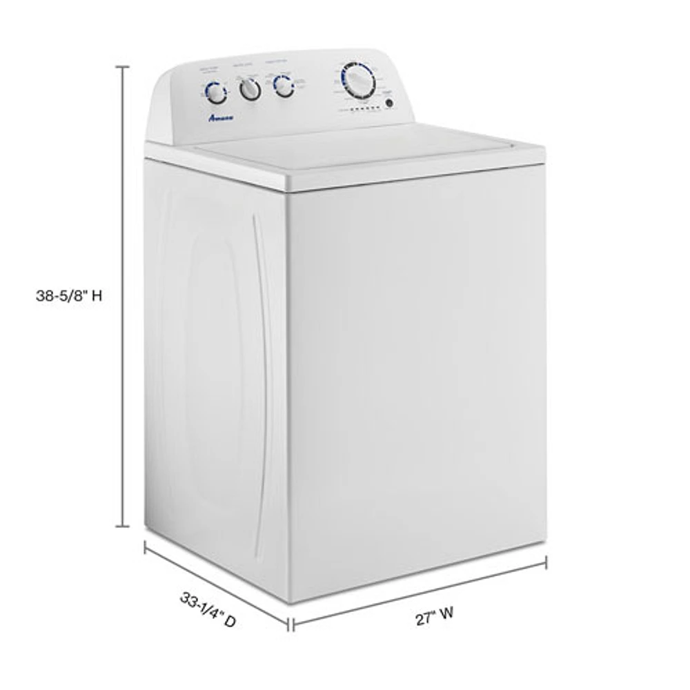 Amana 4.4 Cu. Ft. High Efficiency Top Load Washer (NTW4519JW) - White
