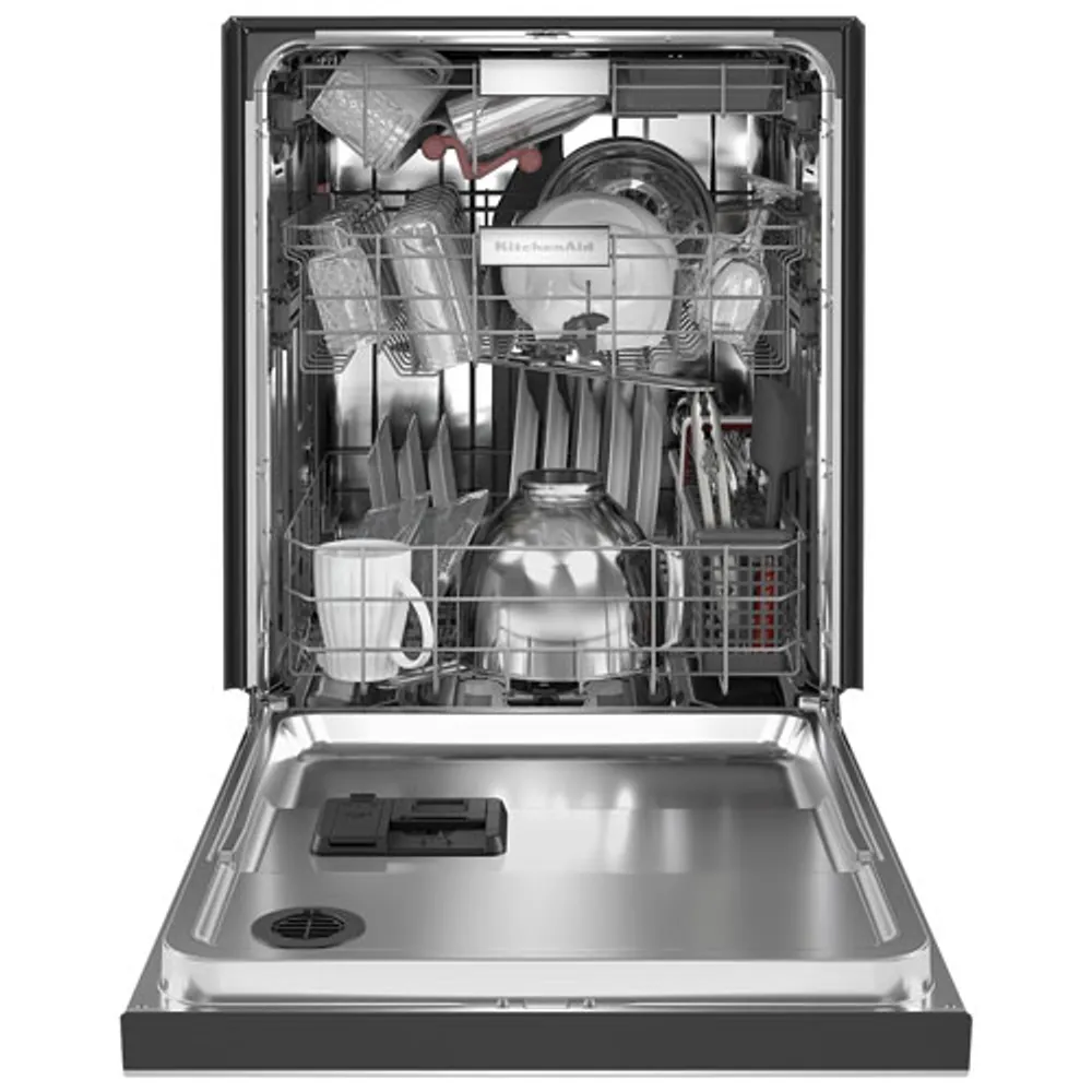 KitchenAid 24" 44dB Built-In Dishwasher with Stainless Steel Tub (KDFM404KPS) - PrintShield Stainless