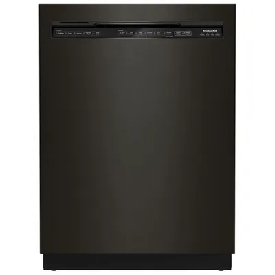 KitchenAid 24" 44dB Built-In Dishwasher with Stainless Steel Tub (KDFM404KBS) - Black Stainless