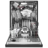 KitchenAid 24" 44dB Built-In Dishwasher with Stainless Steel Tub (KDFM404KBS) - Black Stainless