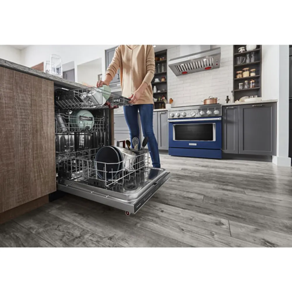 KitchenAid 24" 44dB Built-In Dishwasher with Stainless Steel Tub (KDTM404KPS) - PrintShield Stainless