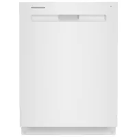 Maytag 24" 47dB Built-In Dishwasher with Stainless Steel Tub & Third Rack (MDB8959SKW) - White