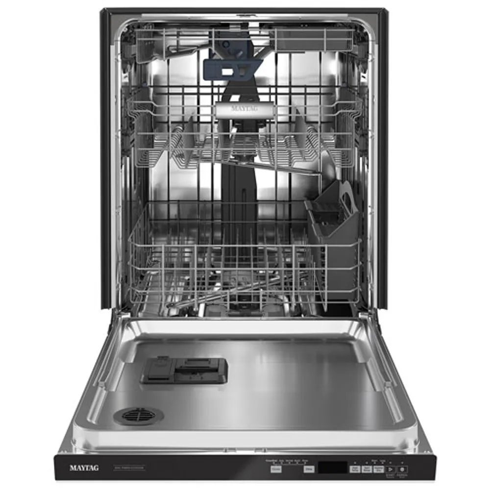 Maytag 24" 47dB Built-In Dishwasher with Stainless Steel Tub & Third Rack (MDB8959SKW) - White