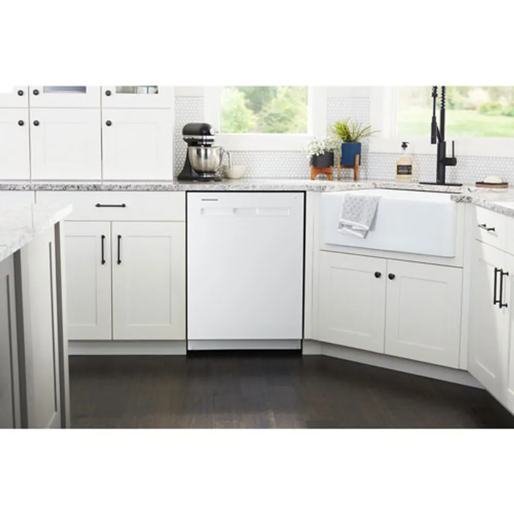 Maytag 24" 47dB Built-In Dishwasher with Stainless Steel Tub & Third Rack (MDB8959SKW) - White