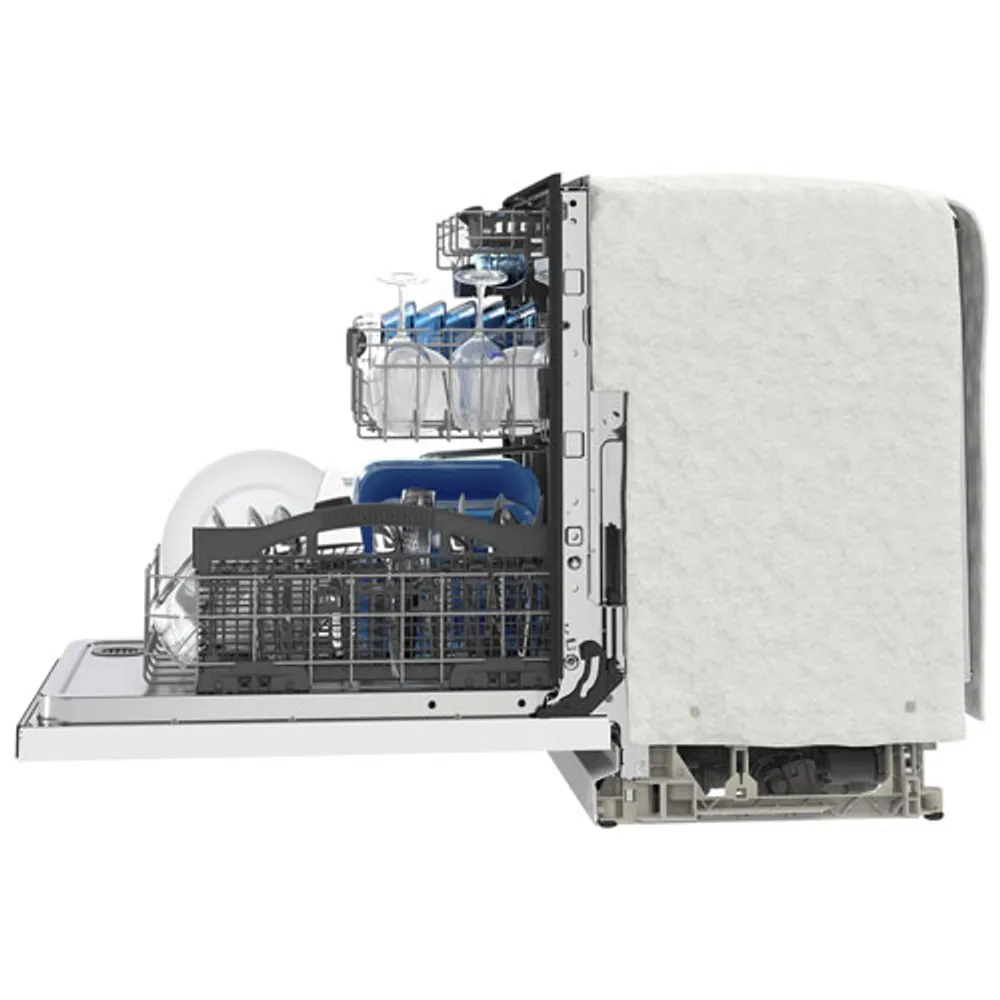 Maytag 24" 47dB Built-In Dishwasher with Stainless Steel Tub & Third Rack (MDB8959SKW) - White