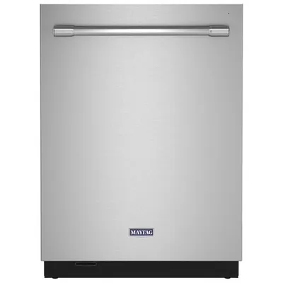 Lave-vaisselle encastrable 24 po 44 dB avec cuve inox/troisième panier de Maytag (MDB9979SKZ) - Inox