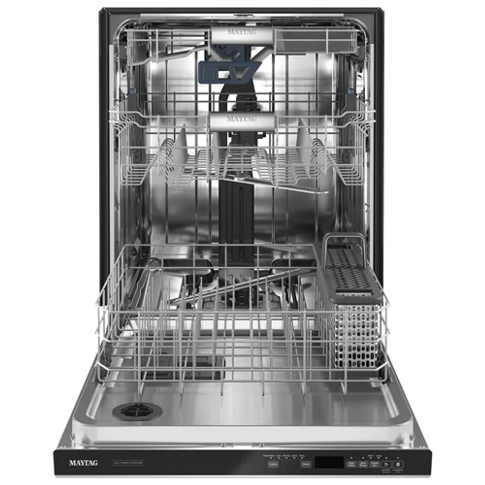 Maytag 24" 44dB Built-In Dishwasher with Stainless Steel Tub & Third Rack (MDB9979SKZ) - Stainless