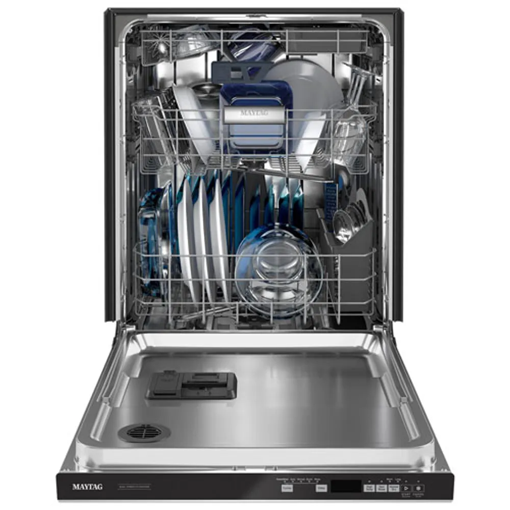 Maytag 24" 47dB Built-In Dishwasher with Stainless Steel Tub & Third Rack (MDB8959SKZ) - Stainless