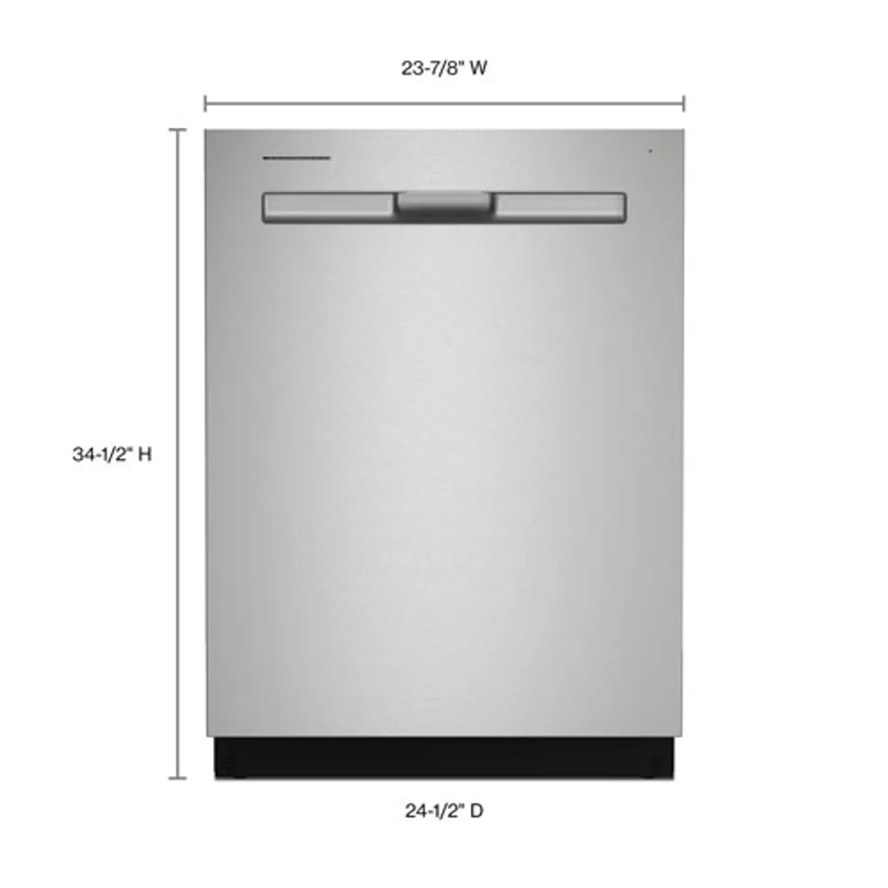 Maytag 24" 47dB Built-In Dishwasher with Stainless Steel Tub & Third Rack (MDB8959SKZ) - Stainless