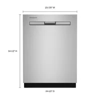 Maytag 24" 47dB Built-In Dishwasher with Stainless Steel Tub & Third Rack (MDB8959SKZ) - Stainless