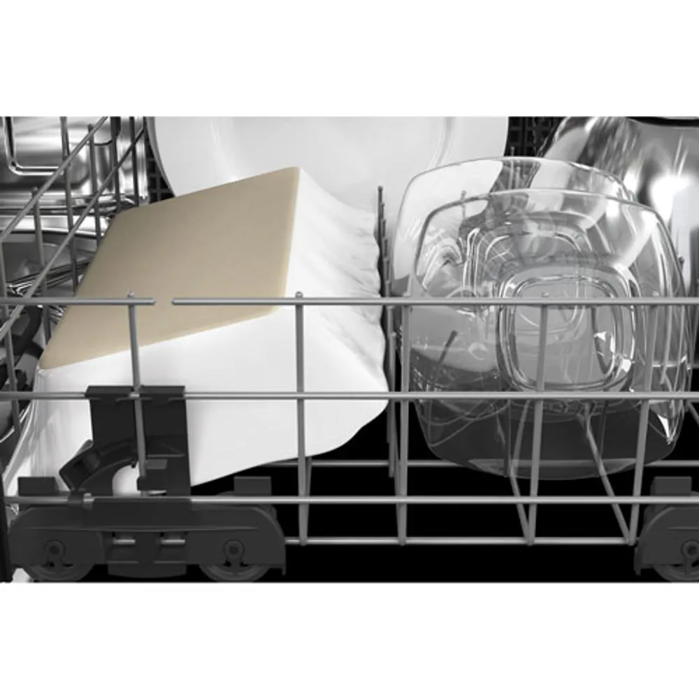 KitchenAid 24" 44dB Built-In Dishwasher with Stainless Steel Tub (KDTM604KBS) - Black Stainless