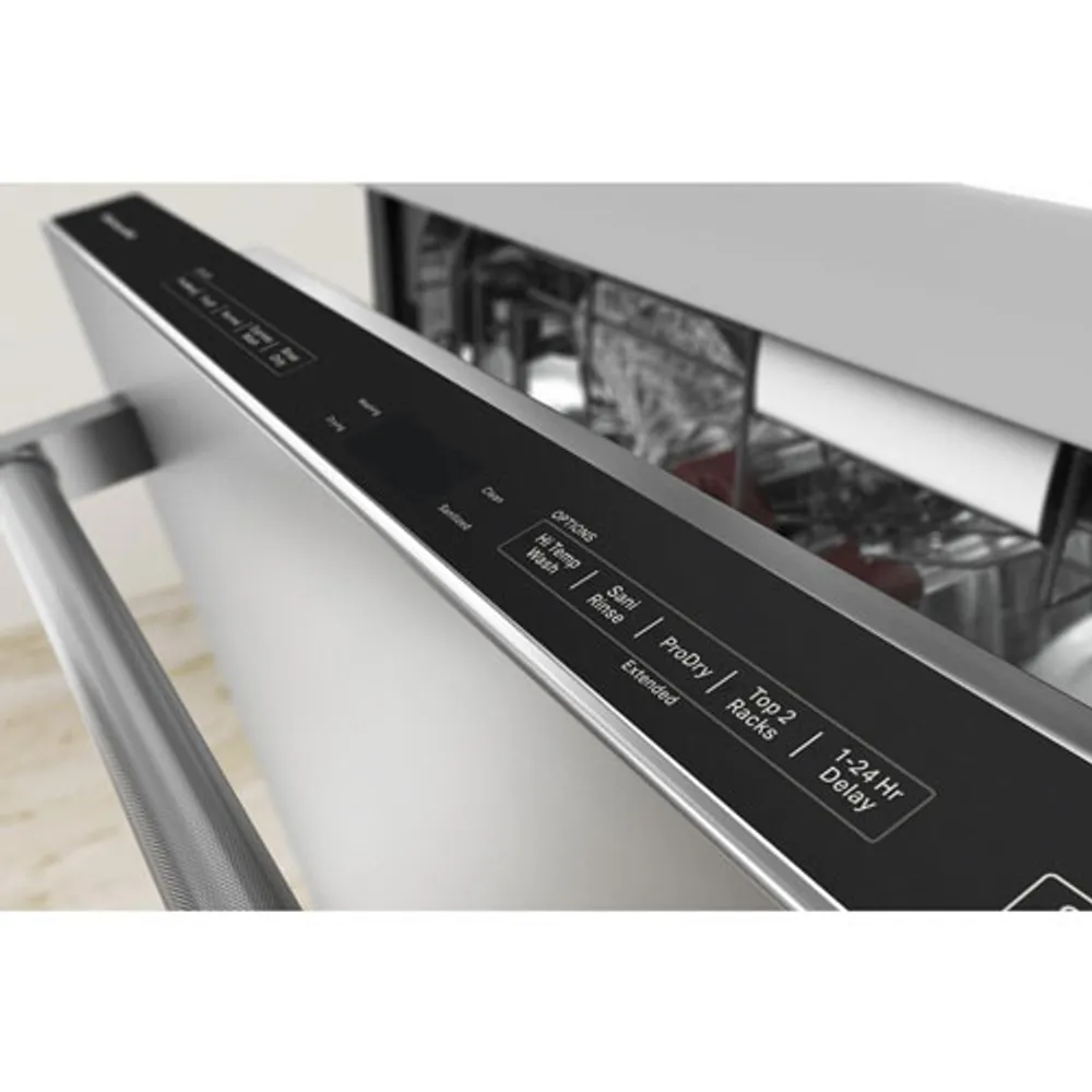 KitchenAid 24" 44dB Built-In Dishwasher with Stainless Steel Tub (KDTM604KPS) - PrintShield Stainless