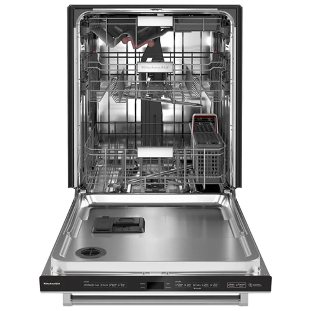 KitchenAid 24" 44dB Built-In Dishwasher with Stainless Steel Tub (KDTM604KPS) - PrintShield Stainless