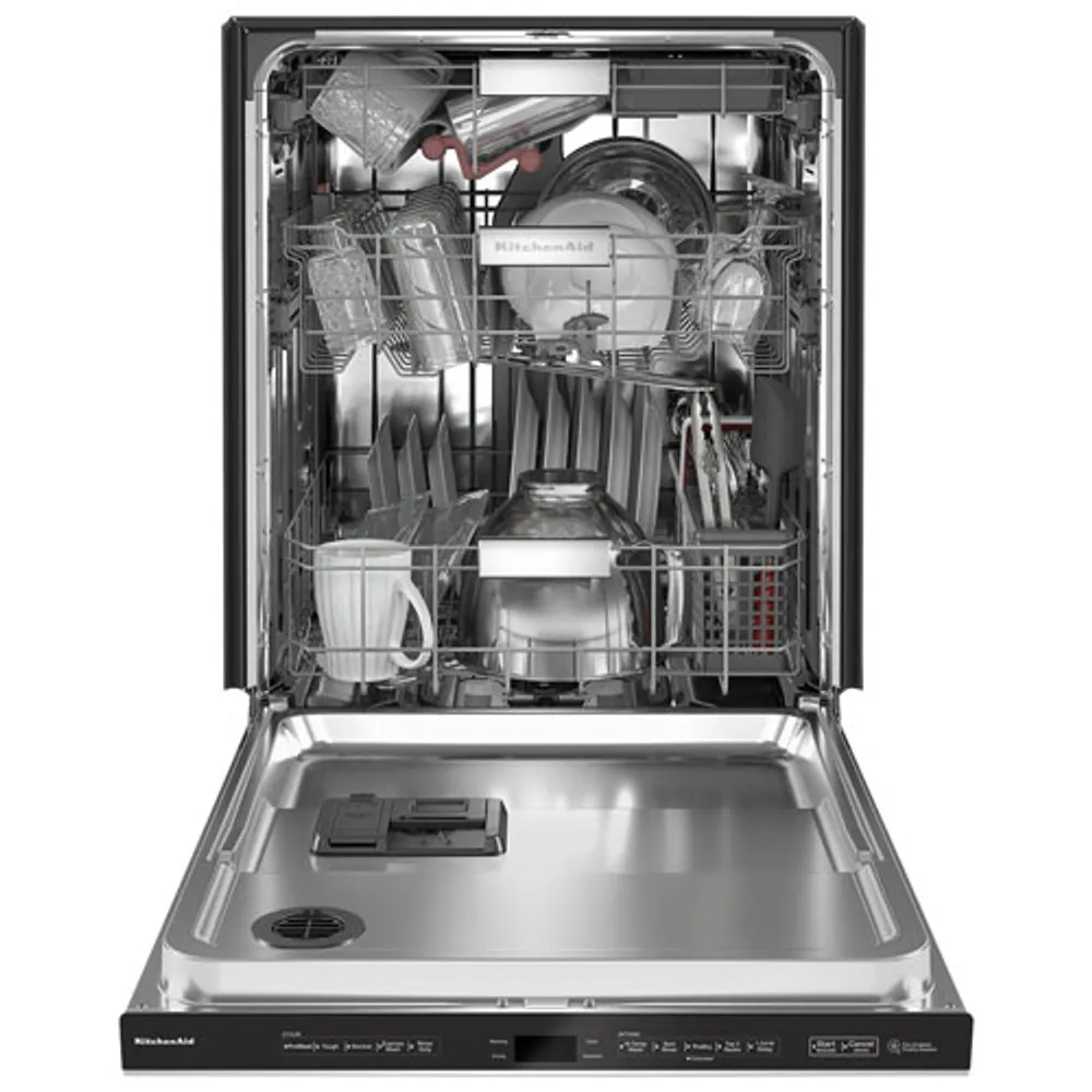 KitchenAid 24" 44dB Built-In Dishwasher with Stainless Steel Tub (KDPM604KPS) - PrintShield Stainless