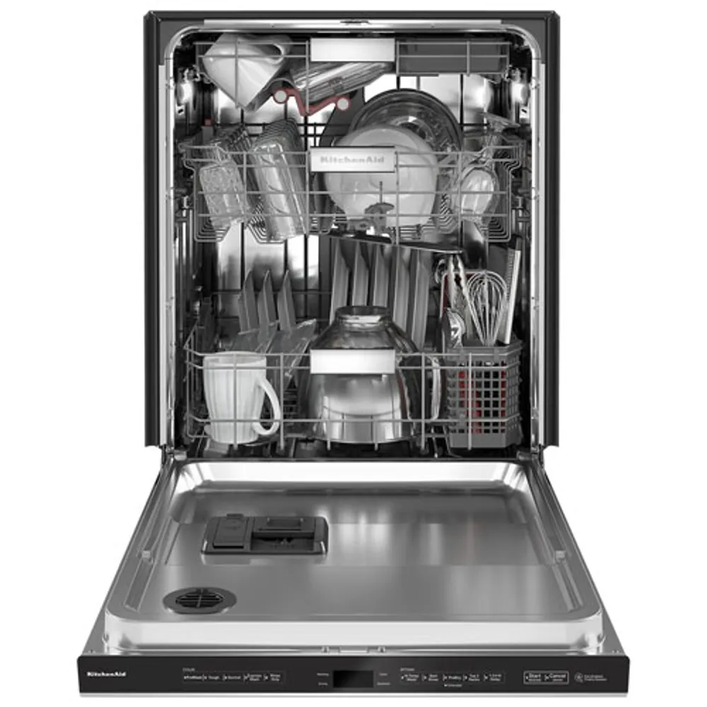 KitchenAid 24" 44dB Built-In Dishwasher with Stainless Steel Tub (KDPM804KPS) - PrintShield Stainless