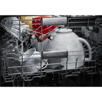 KitchenAid 24" 44dB Built-In Dishwasher with Stainless Steel Tub (KDPM804KPS) - PrintShield Stainless