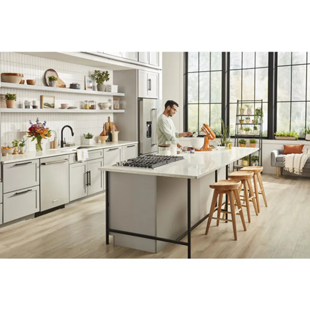 KitchenAid 24" 44dB Built-In Dishwasher with Stainless Steel Tub (KDTM704KPS) - PrintShield Stainless