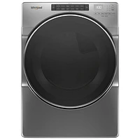 Whirlpool 7.4 Cu. Ft. Electric Steam Dryer (YWED6620HC) - Chrome Shadow - Open Box - Perfect Condition