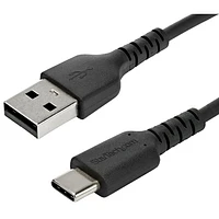 StarTech 1m (3.3 ft.) USB-A to USB-C Cable (RUSB2AC1MB) - Black