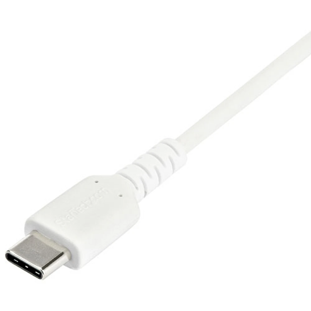 StarTech 2m (6.6 ft.) USB-A to USB-C Cable (RUSB2CC2MW) - White