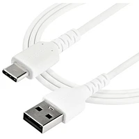 StarTech 2m (6.6 ft.) USB-A to USB-C Cable (RUSB2CC2MW) - White