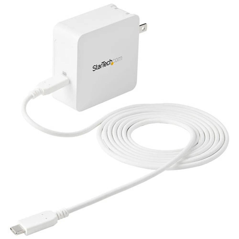 Chargeur mural USB-C de 60 W avec câble USB-C de 2 m (6,6 pi) de StarTech