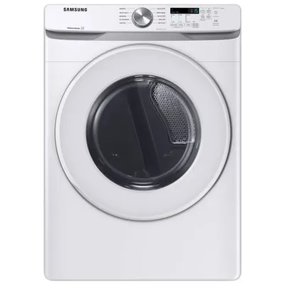 Sécheuse électrique de 7,5 pi³ de Samsung (DVE45T6005W/AC) - Blanc