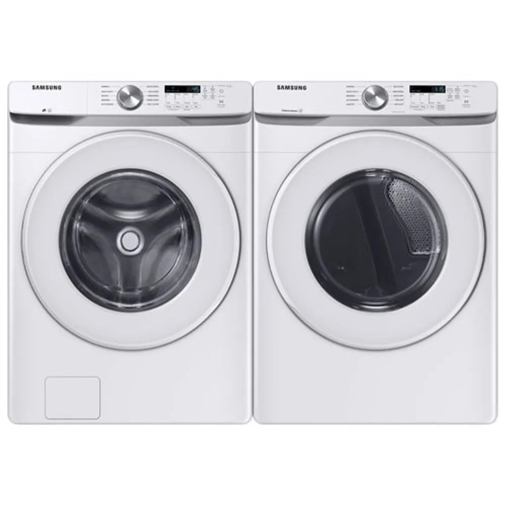 Sécheuse électrique de 7,5 pi³ de Samsung (DVE45T6005W/AC) - Blanc